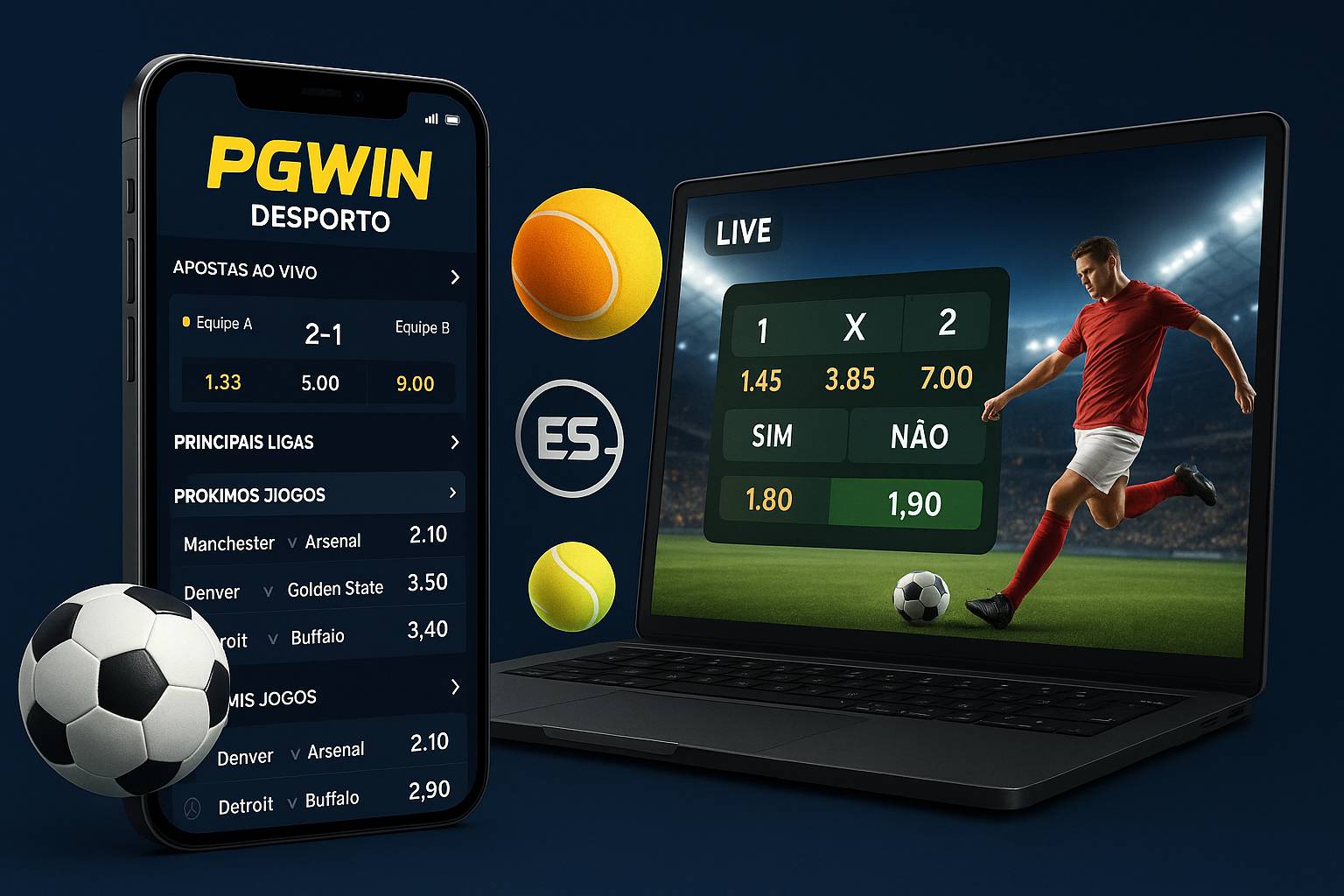 Aposte em apostas esportivas no cassino online PGWIN