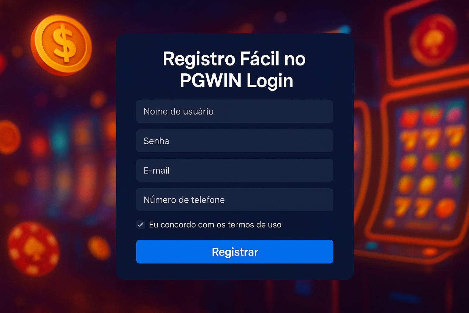 Login no Cassino PGWIN